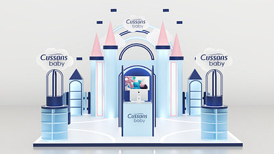 Exhibition Booth for Cussons Baby baby booth branding cussons design interior