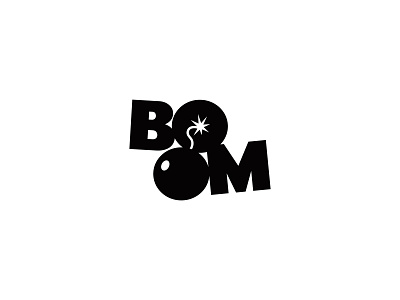 Boom logo adobe bomb boom branding clean design graphic design icon illustrator letter logo logotype minimalistic modern ui vector