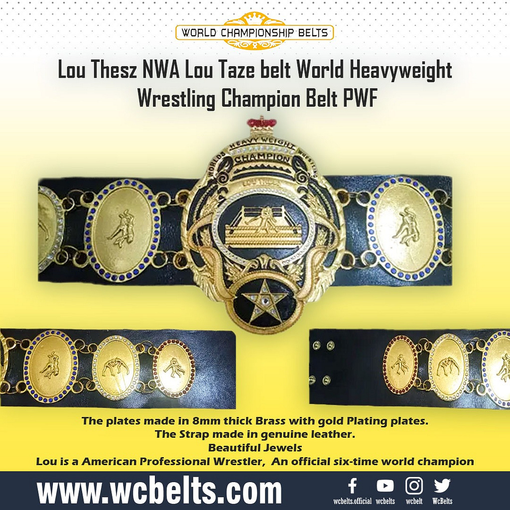 Lou_Thesz NWA Lou Taze belt World Heavyweight Wrestling Champion by ...