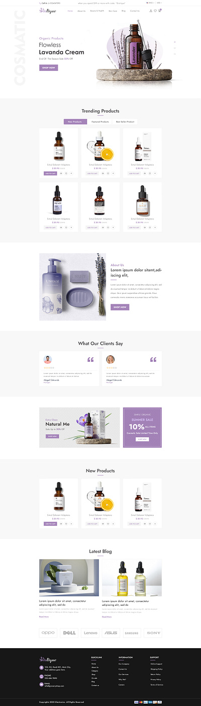 Biotique lending Page 3d animation beauty branding cosmetics graphic design logo motion graphics ui