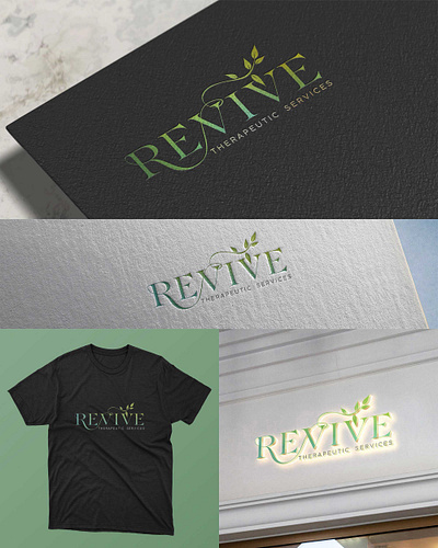 Revive Therapeutic Services branding logo medical pharmaceutical