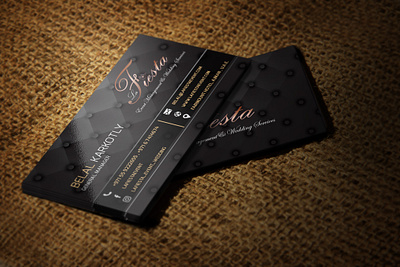 La Fiesta Event Management & Wedding Services branding business card design graphic design logo typography