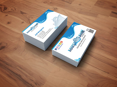 Marsa Ajman Floating Restaurant - Business Cards branding business card design graphic design logo typography