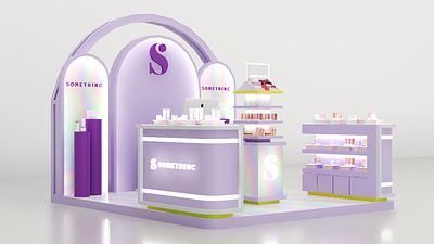 Booth Design for Somethinc/Beautyhaul beautyhaul booth branding design interior somethinc