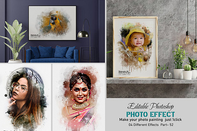 Editable Painting Photo Effect abstract animation art branding design drawing editable editable painting effect graphic design illustration logo motion graphics mrikhokon painting photo photo effect photoshop photoshop action