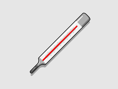 Thermometer graphic design health illness illustration temperature vector vector art vector illustration