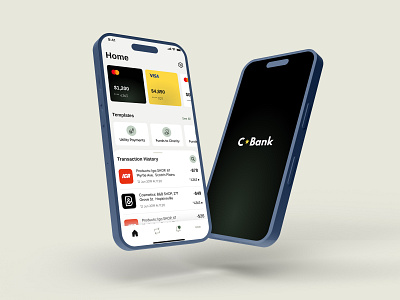 C-Bank - Financial service bank branding finance uxui