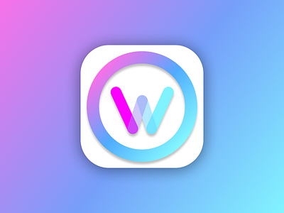 Icon Challenge #DailyUI 005 app colorful dailyui design icon interface logo mobile modern ui wlogo