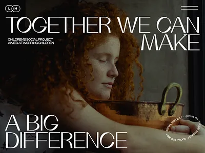 Web Design(UX+UI) for Little Hands: children's social project black care child clean color dark design figma minimal product design redheat social social care social project ui uiux ux web webdesign website