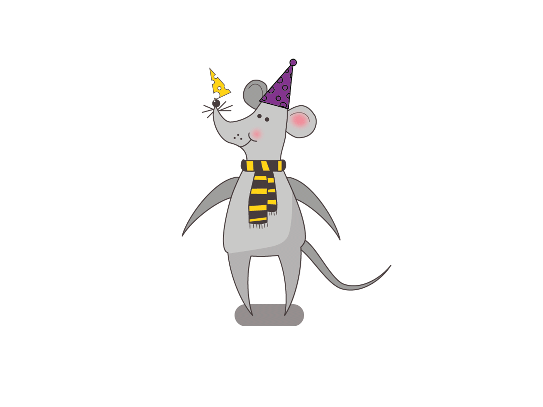 Веселый мышонок Вилли-Мартин illustration мышка