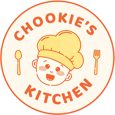 Chookie's Gourmet Food Logo Design branding branding and identity color design food illustration kitchen logo logo design vector