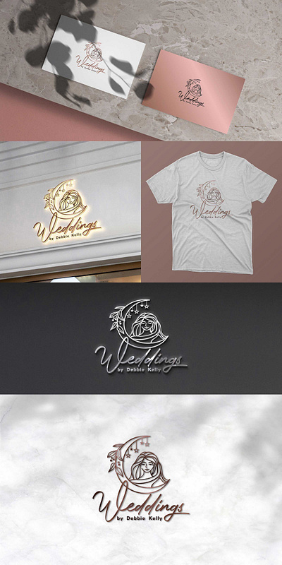 Weddings by Debbie Kelly branding design logo logo design logodesign logotype vector wedding wedding service
