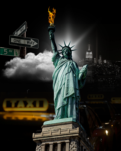 New York City | Liberty & Fire branding design graphic design photomanipulation