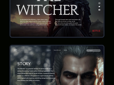 When the going gets tough, call a Witcher 3d andrzej sapkowski branding geralt of rivia graphic design henry cavill logo netflix the tudors the witcher ui