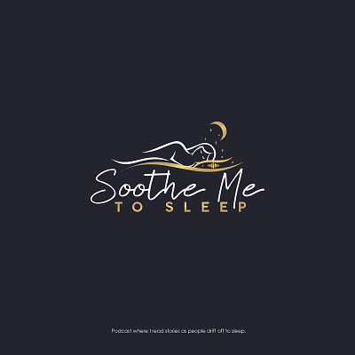 Soothe Me to Sleep Design my podcast logo branding design graphic design illustration logo logo design logodesign logotype podcast sleep vector women sleep