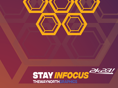 Stay in Focus in 2k23! Poster design graphic design minimal poster typography