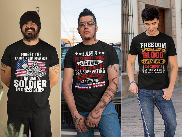 USA ARMY T-Shirt Design Bundle by Kabita Akter on Dribbble