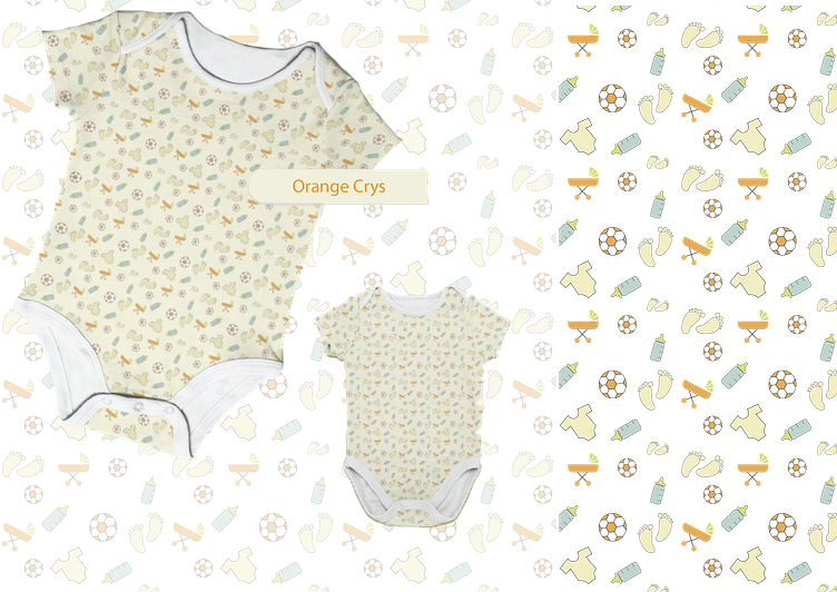 Baby Seamless Pattern for Onesies by Md Shakhawat Hossen Parvez on Dribbble