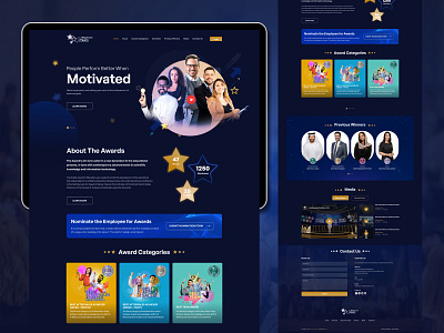 Al Masood Stars Awards | UI/UX | Web Development brand strategy branding graphic design illustrations logo logo design ui uiux ux web development website