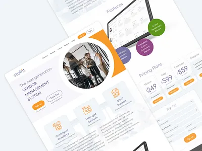 Staffit VMS branding design logo typography ui ux