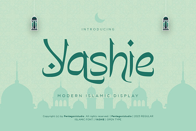 Yashie | Arabic Display Font canva classic classy decorative display fancy fashion festival font groovy magazine modern ramadhan retro style stylish trend trendy typeface vintage
