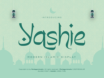 Yashie | Arabic Display Font canva classic classy decorative display fancy fashion festival font groovy magazine modern ramadhan retro style stylish trend trendy typeface vintage