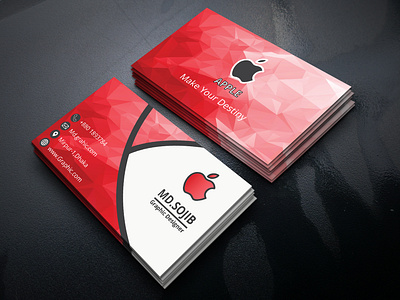 Apple Business Card Design apple card creative business card