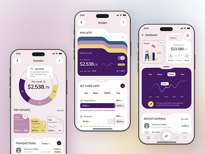 Finance Mobile App app bank banking branding card concept crypto design finance finance app fintech mobile app mobile design mobile ui pay shop spend ui wallet web