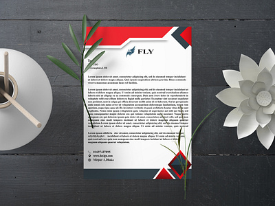 Letterhead Design premium vector letterhead