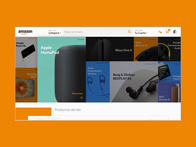 Amazon - Web Concept concept design graphic design online shop ui ux web design