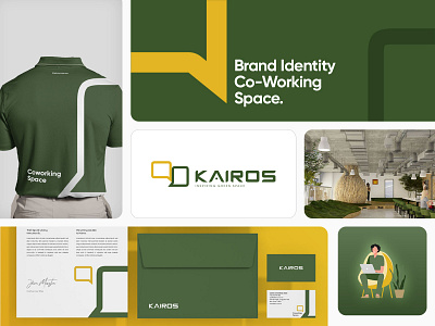 Co-Working Space: Brand Identity brand design brand identity branding co working elements graphic design green greenoffice identity logo