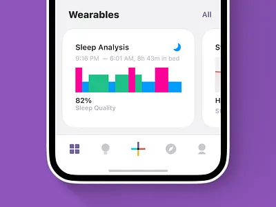 Health app dashboard app app design chart design diagram doctor graph health healthcare ios iphone medicine medtech mobile mobile app mobile app designer mobile designer monitor sleep ui
