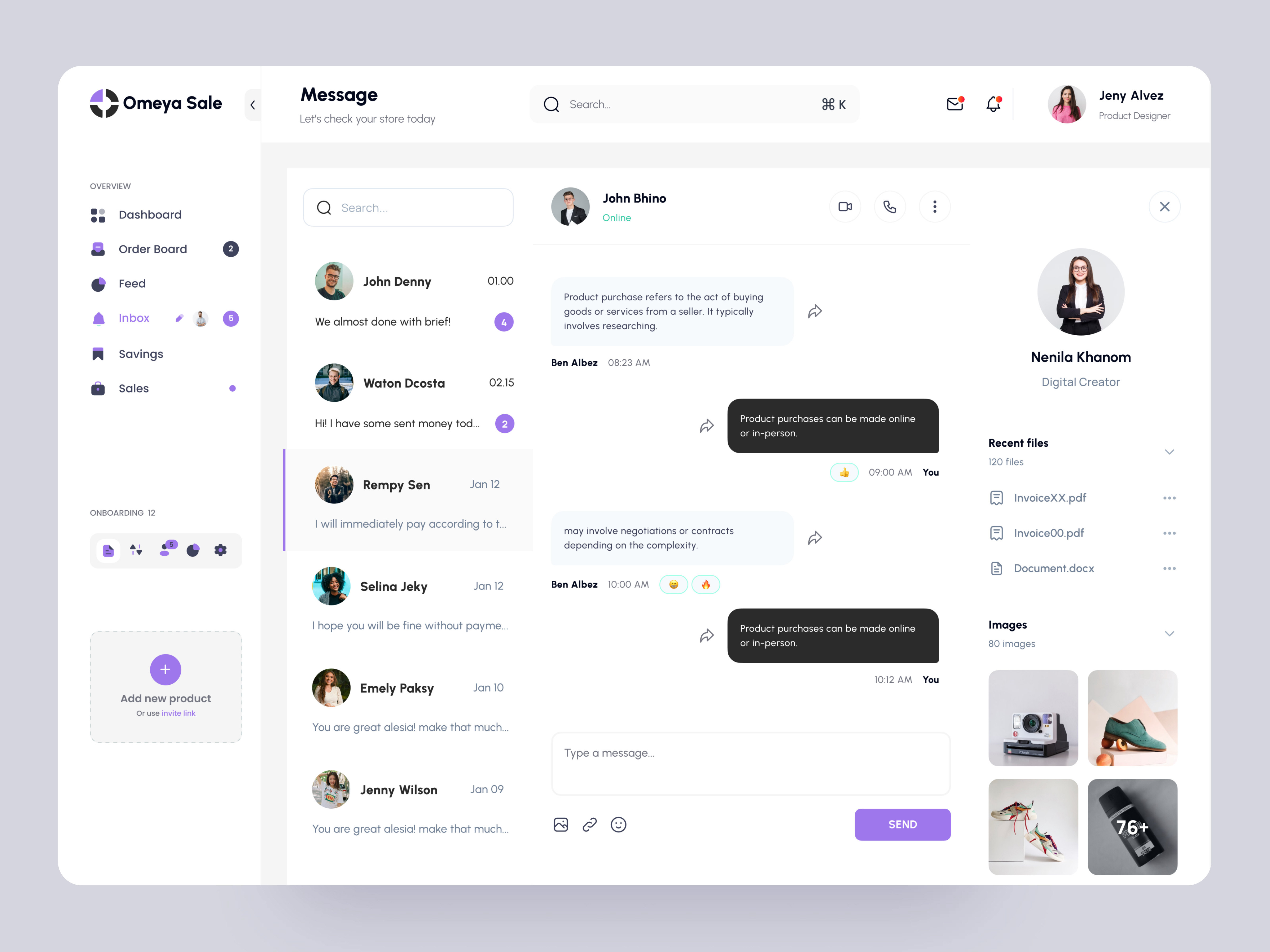 Example of Saas Dashboard Design (Ai,Crm,Erp,B2b)
