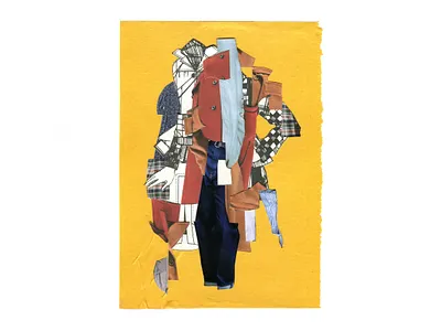 05_Cloth art cloth clothes collage collages februllage martovsky paper коллаж фебруллаж