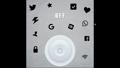 On/Off Switch app prototype ui webdesign