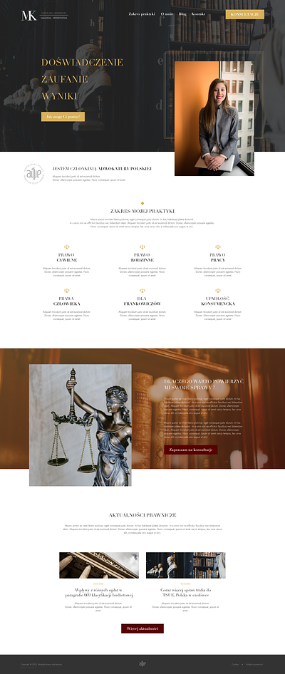 Website of the law firm branding design graphic design logo ui vector website wordpress xd