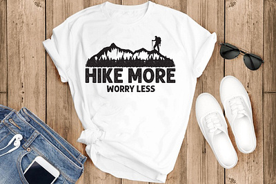 Hiking T-shirt Design design graphic design hike hiking quotes tee tshirt tshirt design typography
