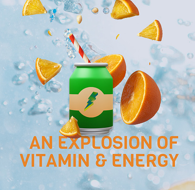 Fresh & healthy energy drink animation branding design figma graphic design logo ui