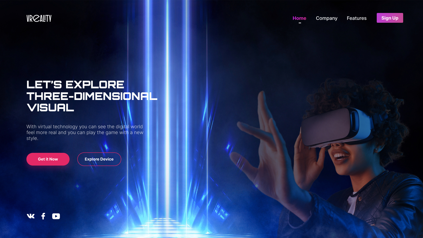 Virtual Reality / DailyUi - 073 app design ui ux