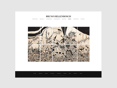 The Belgian artist engraver Bruno Hellenbosch artist artist engraver graphic design responsive ui ux website