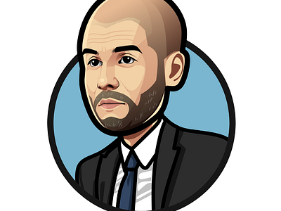 Cartoone caricature of Pep Guardiola art avatar caricature cartoon design football football art football illustration illustration vector