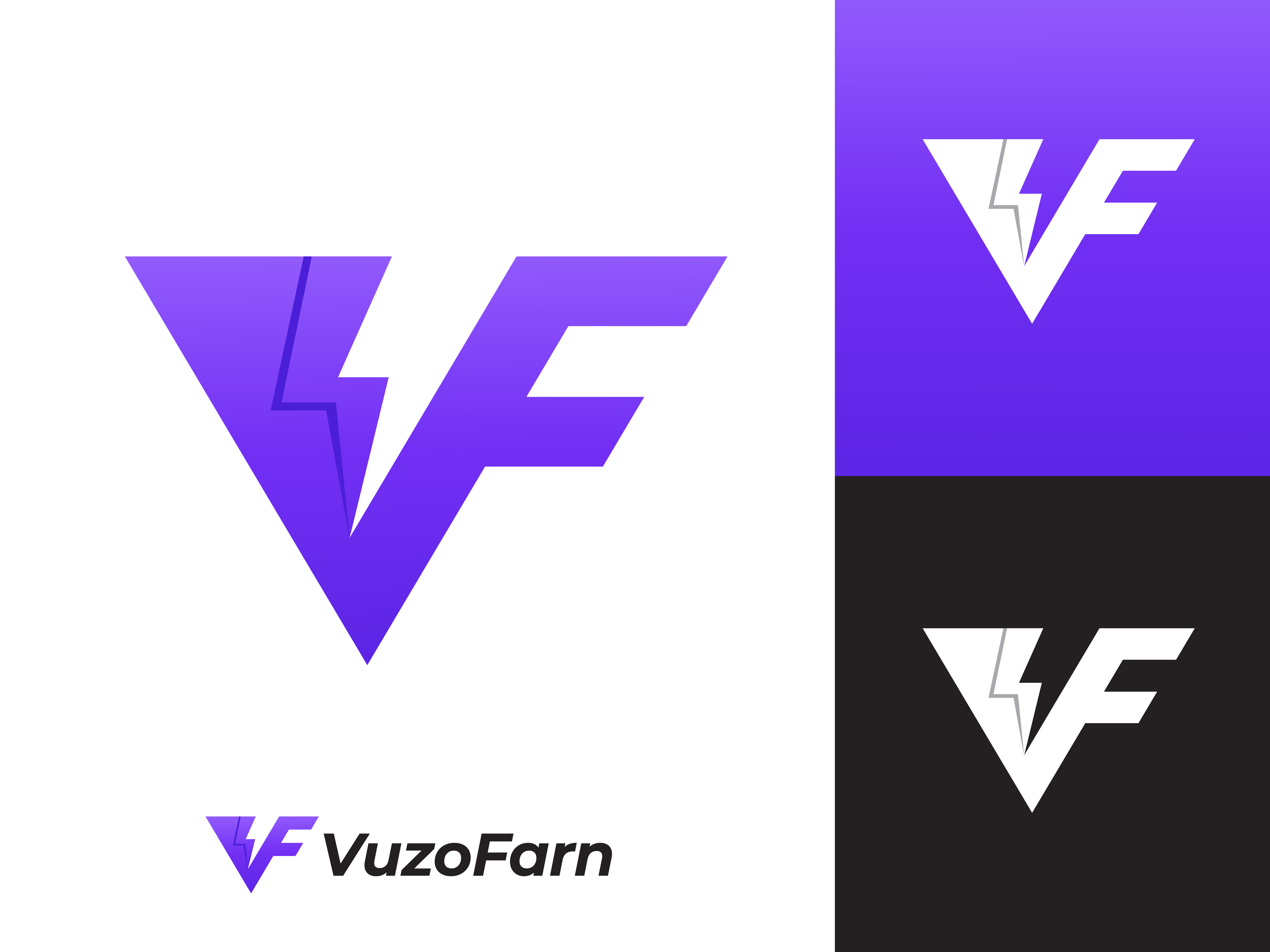 Initial letter fv logo template design Royalty Free Vector