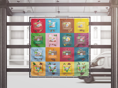 Chocolate Bar Banner Design food graphic design poster print snack