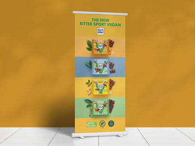 Chocolate Stand-Up Banner graphic design poster print snack vegan