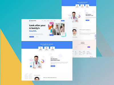 Orbit Hospital - Landing page health landing medical ui ux