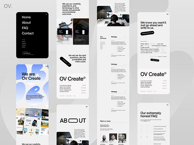 We are OV Create adaptive adaptive design animation art branding design development figma graphic design icon illustration logo mobile design site ui ux vector web web design webflow