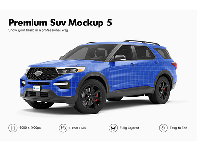 Ford Explorer ST Mockup car mockup decal ford ford explorer st stickers template vehicle mockup vehicle wrap vinyl wrap wrap wrapping