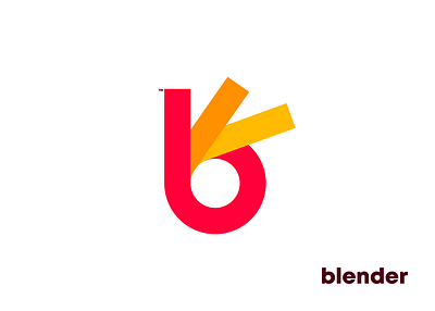 Blender - Logo Design app logo b logo blender blender logo branding clever logo colorful logo colourful logo design famous logo graphic design illustration letter logo logo logo design simple logo software logo vector word mark wordmark