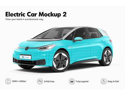 Volkswagen ID3 Mockup design electric car mockup id3 mockup stickers template vehicle mockup vehicle wrap volkswagen wrapping