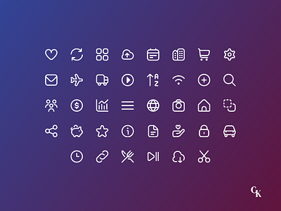 Daily UI 55 - Icon Set dailyui dailyui day 01 design general icons icon icon set ui ui icons ux